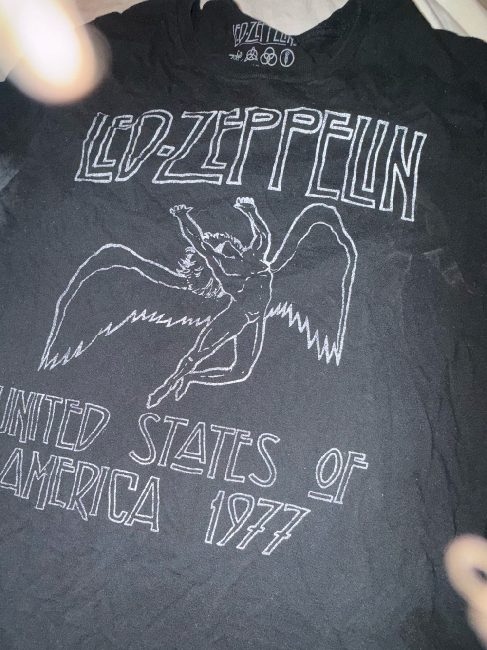 Led Zeppelin Black Short Sleeve Graphic Tee
